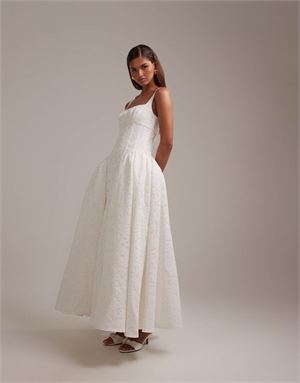 elegant dress with gloves Evening Dress