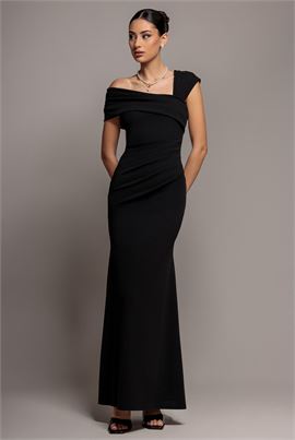 One Shoulder Evening Maxi Dress