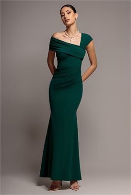One Shoulder Evening Maxi Dress