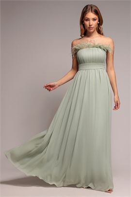 Bridesmaids Chiffon Maxi Dress