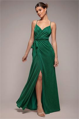 Wrap Style Spaghetti Strap Maxi With Split
