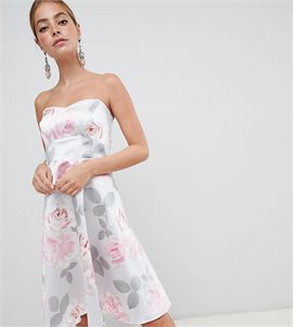 Prom Floral Skater Dress