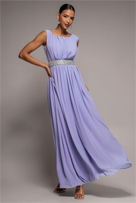 Chiffon Maxi With Embellished Belt